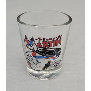 Vintage‎ Hunter Nascar Mark Martin Shot Glass Valvoline #6 Roush Racing